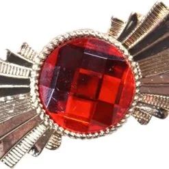 Overig Baretspeld Met Steen (Goud-Rood)