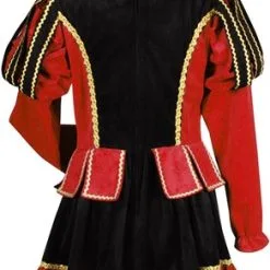 Overig Murcia Dames Pietenpak Zwart/Rood 10 Overig Murcia Dames Pietenpak Zwart/Rood -Overig Cosplay Winkel dames pietenpak murcia zwart rood achterkant