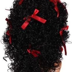 Overig Pietenpruik Dames Pepita Wetlook Met Rode Strikjes 12 Overig Pietenpruik Dames Pepita Wetlook Met Rode Strikjes -Overig Cosplay Winkel dames pietenpruik pepita wetlook met rode strikjes achterkant