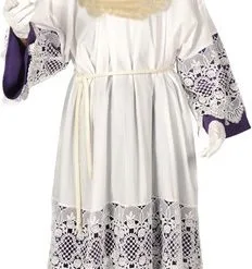 Overig Habijt Rok Paars/Wit (met Knopen)