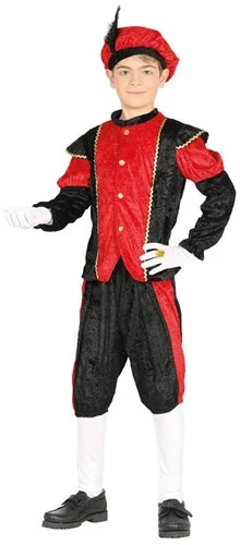 Overig Kinder Pietenpakje (Rood/Zwart) 3 Overig Kinder Pietenpakje (Rood/Zwart)