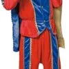Overig Kostuum Zwarte Piet Blauw/Rood Luxe (met Cape) -Overig Cosplay Winkel kostuum zwarte piet blauw rood luxe met cape