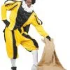 Overig Kostuum Zwarte Piet Geel Luxe (met Cape)