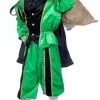 Overig Kostuum Zwarte Piet Groen Luxe (met Cape) 1 Overig Kostuum Zwarte Piet Groen Luxe (met Cape) -Overig Cosplay Winkel kostuum zwarte piet groen luxe met cape