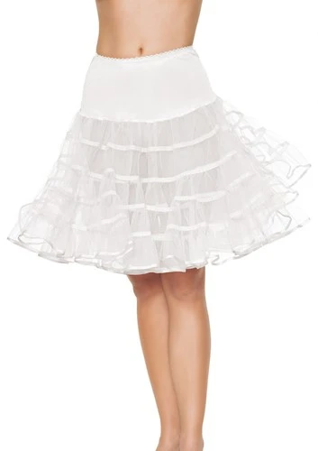 LEG AVENUE Luxe Witte Lange Petticoat (2 Lagen) 3 LEG AVENUE Luxe Witte Lange Petticoat (2 Lagen)