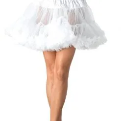 LEG AVENUE Luxe Witte Plus Size Petticoat (2 Lagen)