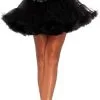 LEG AVENUE Luxe Zwarte Plus Size Petticoat (2 Lagen) -Overig Cosplay Winkel luxe zwarte plus size petticoat 2 lagen