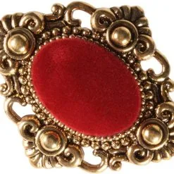 Overig Ovaal Gouden Baretspeld Met Versieringen