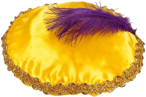 Overig Piet Baret Geel (Satijn) 3 Overig Piet Baret Geel (Satijn)