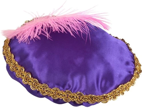 Overig Piet Baret Paars (Satijn) 3 Overig Piet Baret Paars (Satijn)