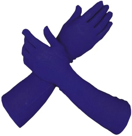 Overig Piet Handschoenen Lang Blauw (42cm) 3 Overig Piet Handschoenen Lang Blauw (42cm)