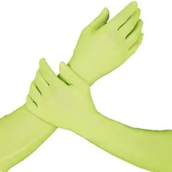 Overig Piet Handschoenen Lang Limegroen (42cm)