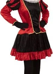 Overig Pieten Jurkje Dames Rood-Zwart Met Petticoat