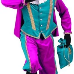 Overig Pietenpak Amsterdam Luxe Turquoise-Pink -Overig Cosplay Winkel pietenpak amsterdam turquoise pink luxe 1