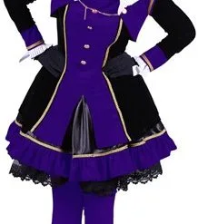 Overig Pietenpak 'Graciosa' Voor Dames Paars/Zwart