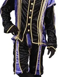 Overig Zwarte Pietenpak Bilbao Zwart/Paars -Overig Cosplay Winkel pietenpak bilbao zwart paars 2