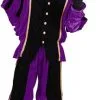 Overig Pietenpak Carlos Fluweel Polyester Paars/Zwart -Overig Cosplay Winkel pietenpak carlos fluweel polyester paars zwart