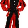 Overig Pietenpak Carlos Fluweel Polyester Rood/Zwart -Overig Cosplay Winkel pietenpak carlos fluweel polyester rood zwart