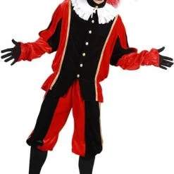 Overig Pietenpak Carlos Fluweel Polyester Rood/Zwart -Overig Cosplay Winkel pietenpak carlos polyester fluweel rood zwart 4