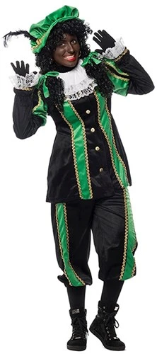 Overig Pietenpak Pieternel Zwart/Groen Luxe Voor Dames 3 Overig Pietenpak Pieternel Zwart/Groen Luxe Voor Dames