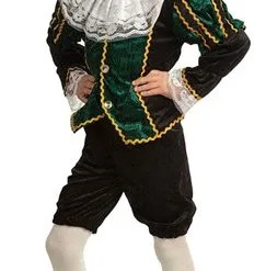 Overig Groen-Zwart Pietenpakje Kind Luxe 10 Overig Groen-Zwart Pietenpakje Kind Luxe -Overig Cosplay Winkel pietenpakje kind groen zwart luxe 2