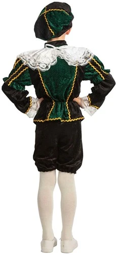 Overig Groen-Zwart Pietenpakje Kind Luxe 4 Overig Groen-Zwart Pietenpakje Kind Luxe - Afbeelding 2