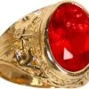 Overig Ring Sinterklaas Goud/Rood Luxe -Overig Cosplay Winkel ring sinterklaas goud rood luxe