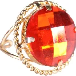 Overig Ring Sinterklaas Goud/Rood (ronde Diamant)