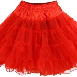 Overig Rode Petticoat (2 Laags)