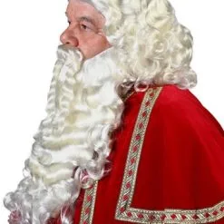 Overig Baardstel Sinterklaas Kanekalon -Overig Cosplay Winkel sinterklaas baardstel kanekalon voorbeeld zijkant