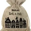 Overig Zak Van Sinterklaas Jute Cadeauzakje - 18x25cm