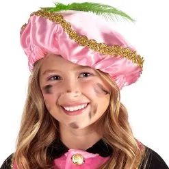 Overig Piet Baret Roze (Satijn) -Overig Cosplay Winkel zwarte piet baret roze satijn voorbeeld