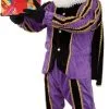 Overig Zwarte Piet Kostuum Zwart/Paars Met Cape 2 Overig Zwarte Piet Kostuum Zwart/Paars Met Cape -Overig Cosplay Winkel zwarte piet kostuum zwart paars met cape