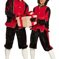 Overig Zwarte Pietenkostuum Voor Volwassenen Zwart Met Rood