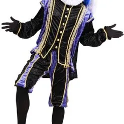 Overig Zwarte Pietenpak Bilbao Zwart/Paars