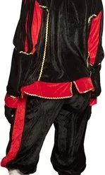 Overig Zwarte Pietenkostuum Voor Volwassenen Zwart Met Rood 18 Overig Zwarte Pietenkostuum Voor Volwassenen Zwart Met Rood -Overig Cosplay Winkel zwarte pietenpak zwart rood voor volwassenen vrouw achterkant